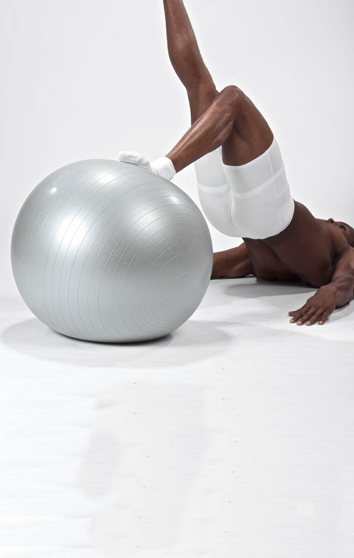 Stability Ball Single Leg Hip Thrust